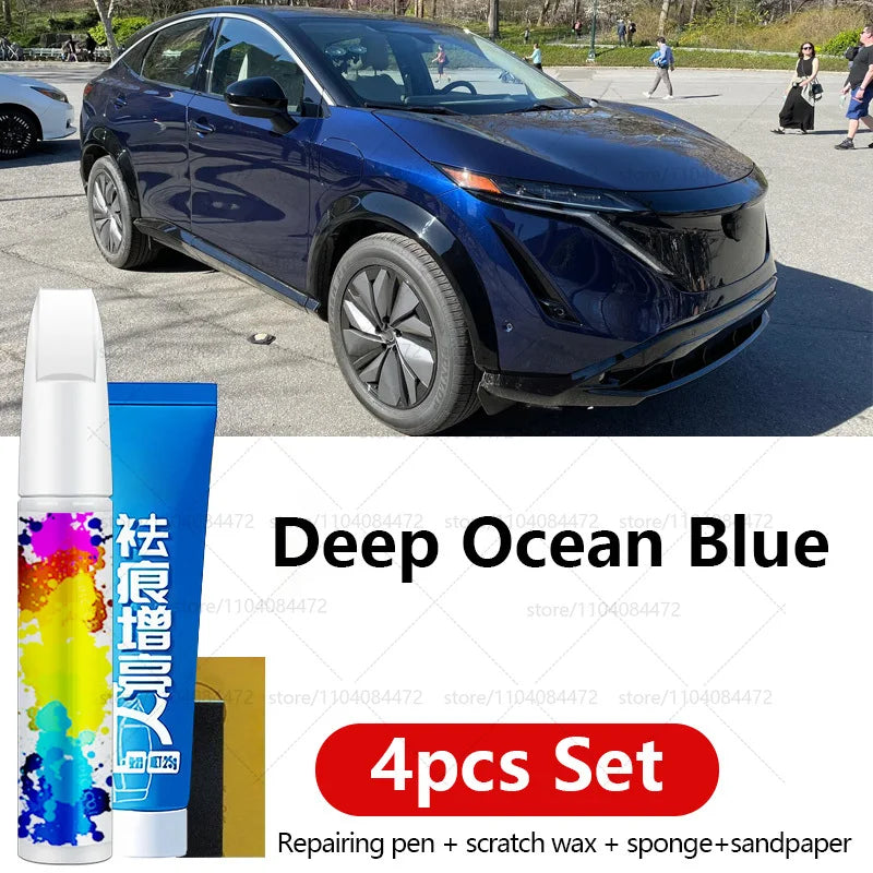 Car Paint Repair Pen For 2022-2025 Nissan Ariya Paint Scratch Repair Accessories 4PCS Green Black Red White Red Silver Gray Gold