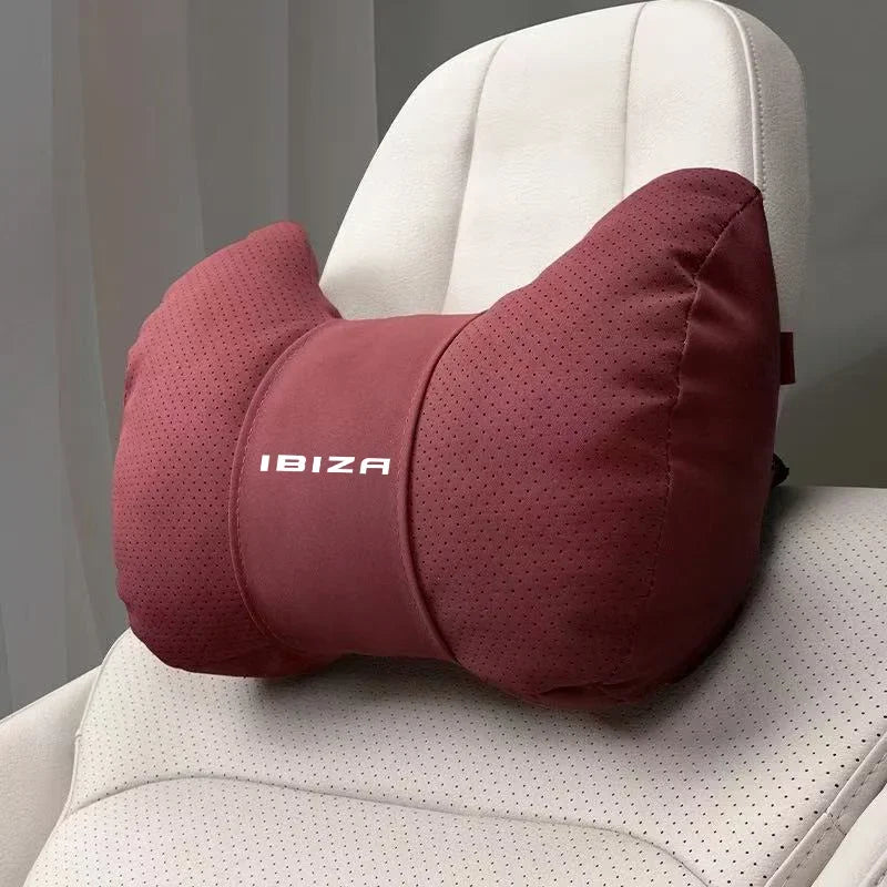 For SEAT IBIZA FR Car Headrest Neck Support Seat Lumbar Cushion Soft Neck Pillow Automobile interior Accessories