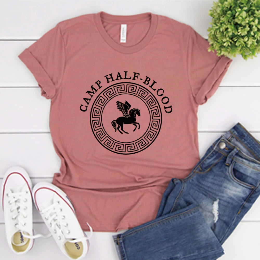Camp Jupiter T-Shirt Camp Half-Blood Shirt Percy Jackson Shirtsc Unisex Graphic T Shirts Gothic Short Sleeves Tops Harajuku Top