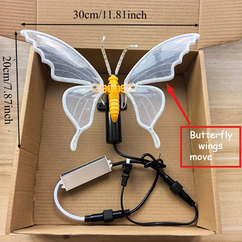 Butterfly Lights LED Butterflies with Movement Dynamic Static Butterfly Lights for Outdoor Wedding Party Christmas Decorations