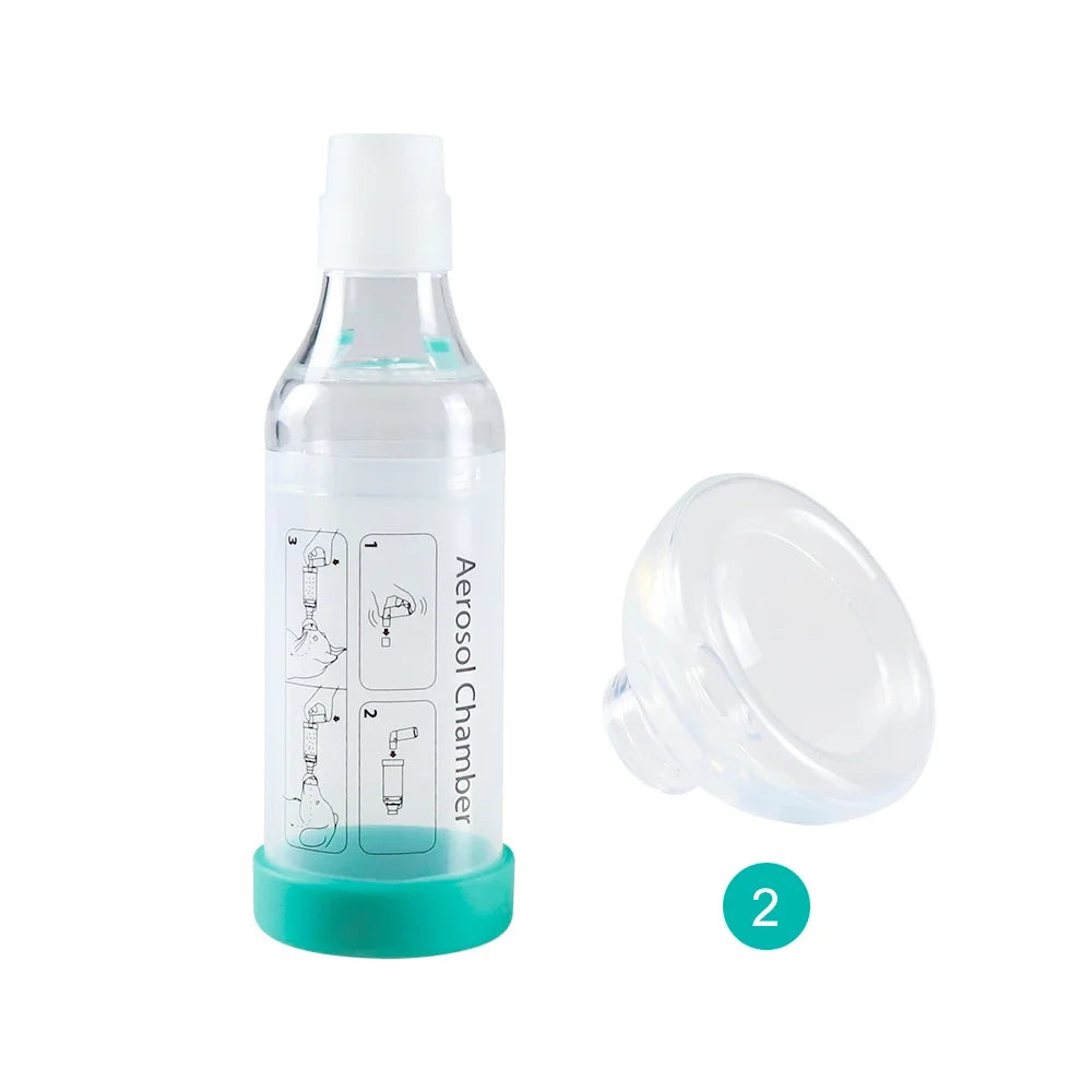 Cat Aerosol Chamber Pet Dog Portable Inhaler Spacer With Breathing Indicator Silicone Mask For Veterinary Equipment Vet Clinic