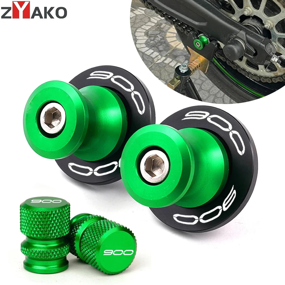 For Z900 Z900RS Z900SE Z 900 2017-2023 2024 2025 2026 Motorcycle CNC Swingarm Spool Sliders Stand Screw Tire Valve Caps