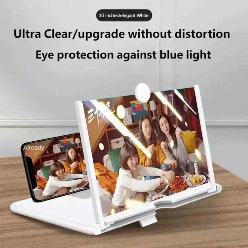 3D 14/12/10Inch Screen Amplifier Mobile Phone Screen Video Magnifier for All Smartphone Enlarged Screen Cell Phone Stand Bracket