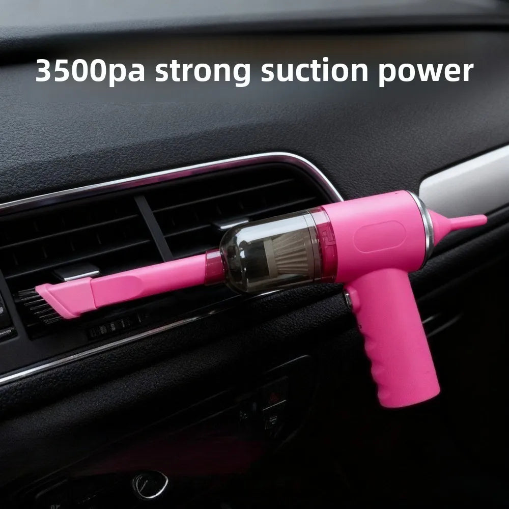 12V Portable Handheld Car Vacuum Cleaner Cordless Powerful Suction Strong High Power Cleaning Tool for Auto Interior