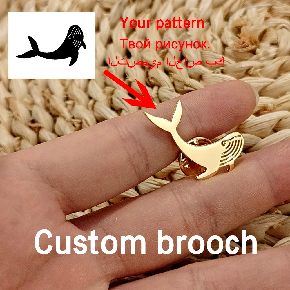 Customize Personalized Nameplates, Brooches, Stainless Steel Accessories, Custom Logos, Jewelry, Family Gifts Using Pictures