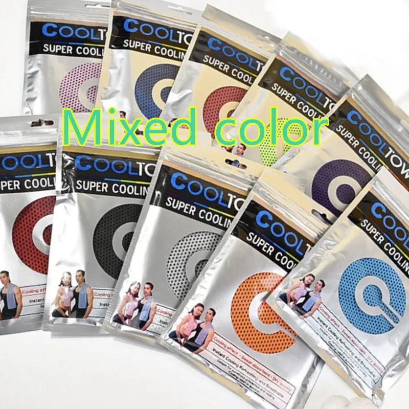 1/5/10PCS Dot Print Ice Cool Towel for Outdoor Fitness - Quick Drying Sweat-Absorbing Sports Towel With Cooling Sensation