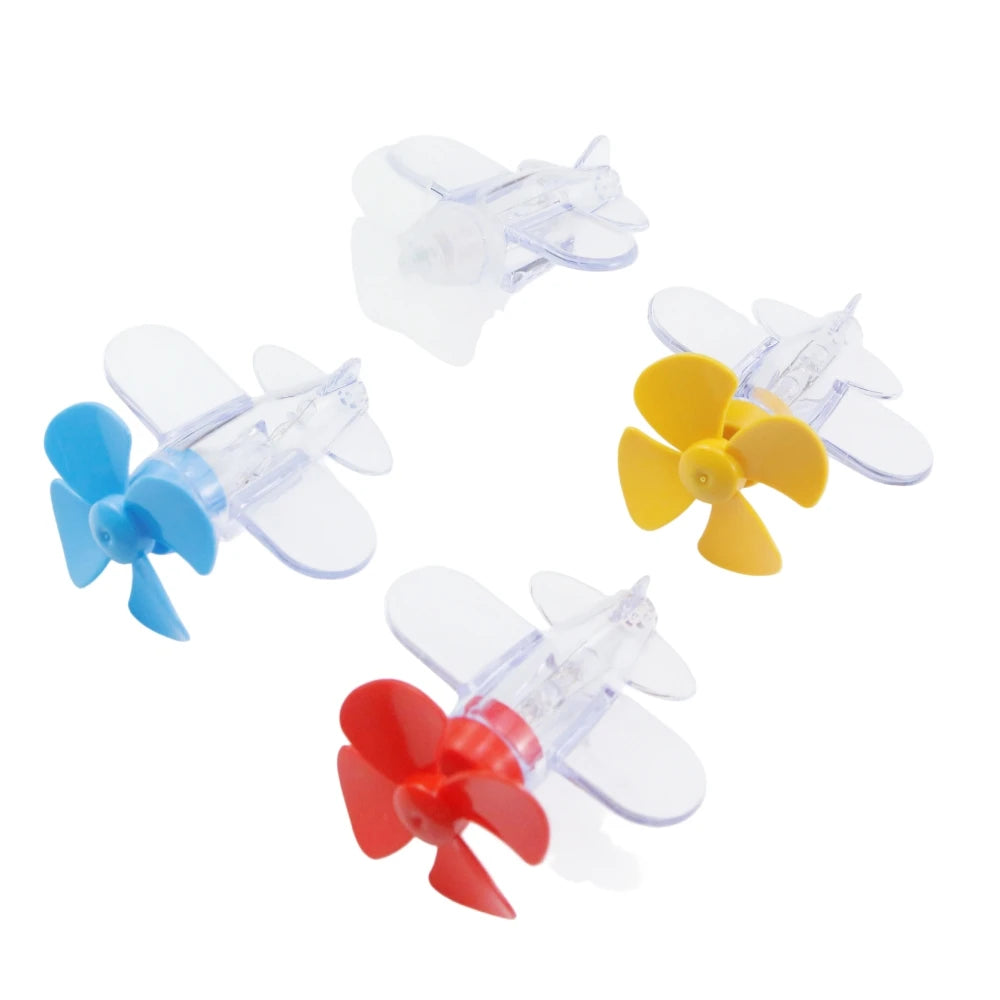 Rotatable Luminous Wind Power Plane Ornament Auto Motorbike Cycling Night Decoration Lamp