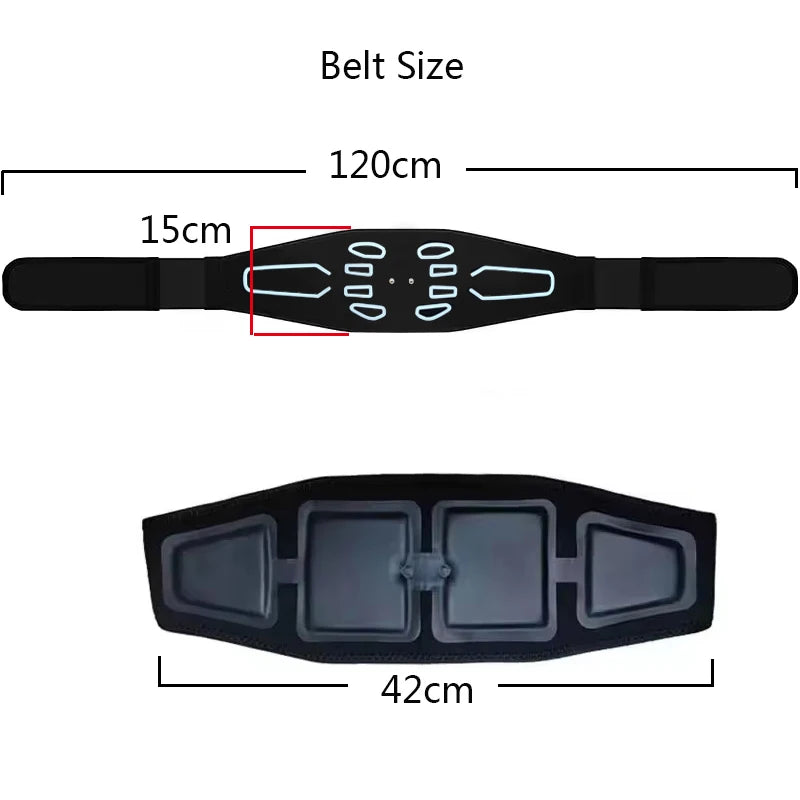 Abs Trainer Muscle Toner Smart Abdominal Toning Belt Abdomen Waist Belly Slimming Massager Home Gym Fitness Equipment