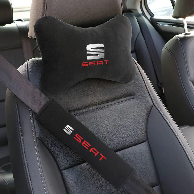 Car Headrest Lumbar Rest Cushion Neck Support Neck Pillow for Seat Leon IBIZA Arona Arosa Ateca Cordobe Exeo Mii Tarraco Leon