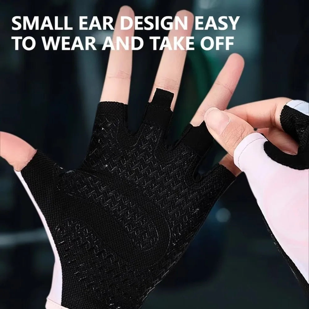 New Wear-resistant Sports Gloves Thickened Non-slip Half Finger Gloves Training Exercise Fitness Gloves Men Women