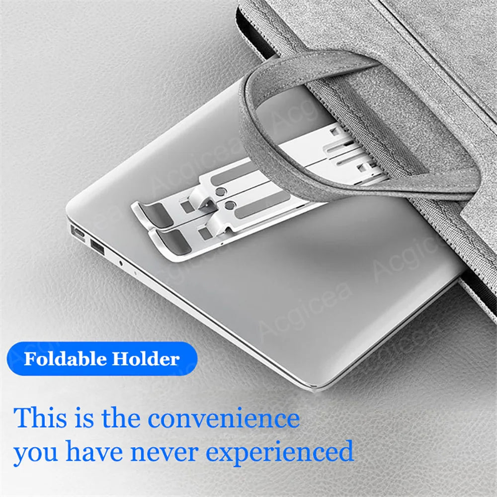 Foldable Laptop Stand 7 Levels ABS Portable Tablet Computer Bracket Universal Pad PC Holder for Macbook Apple  Air Pro Lenovo