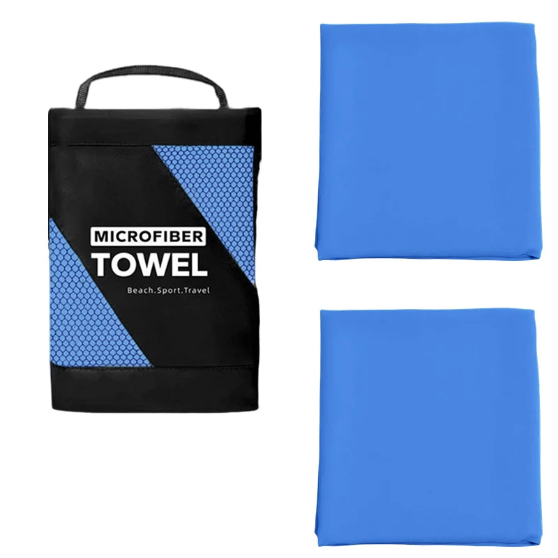 Super Absorbent 2PCS Towel Fast Drying Sports Towel Suitable Swimming Camping Fitness Breathable Durable Travel Essentials
