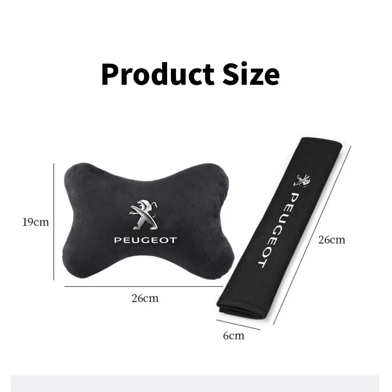 Soft Neck Pillow for Peugeot 208 3008 308 208 107 508 106 406 407 307 206 301 Car, Comfortable Neck Support Auto Accessories