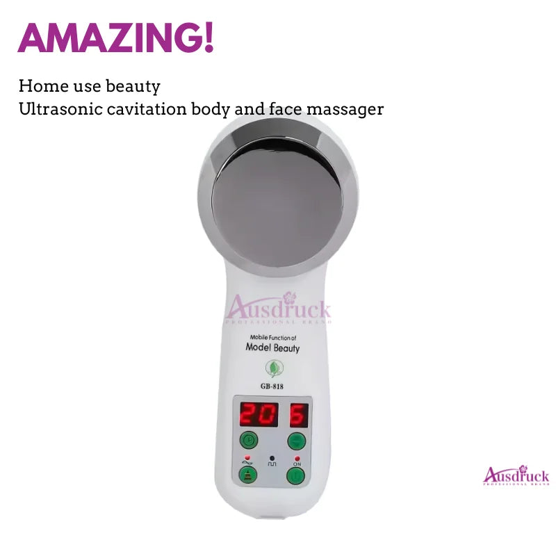 Portable Ultrasonic Cavitation Body Facial Massager Anti Wrinkle Weight Loss Slimming Skin Care Fat Removal Beauty device