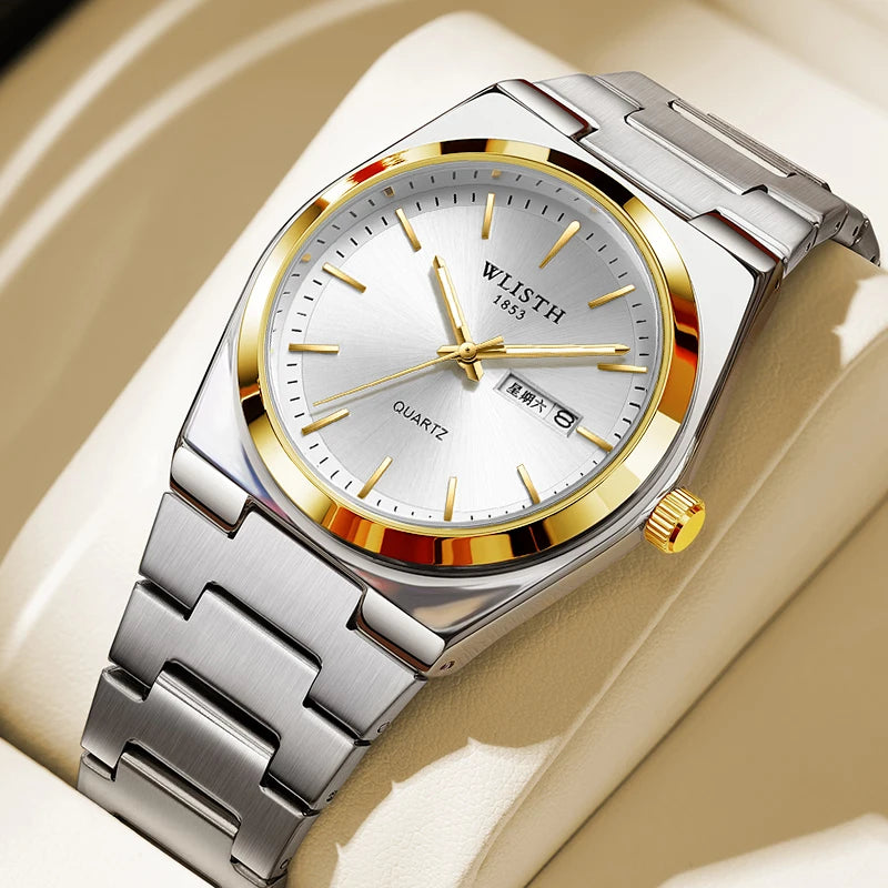 Luxury Mens Calendar Quartz Wristwatches Fashion Sports Men Business Watches Clock Gift Male Wristwatches Relogio Masculino