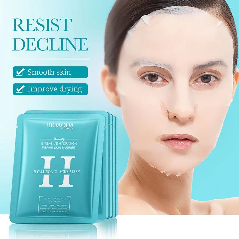 5/10pcs BIOAQUA Snail Hyaluronic Acid Retinol Face Mask skincare Moisturizing Hydrating Firming Facial Masks for Face Skin Care