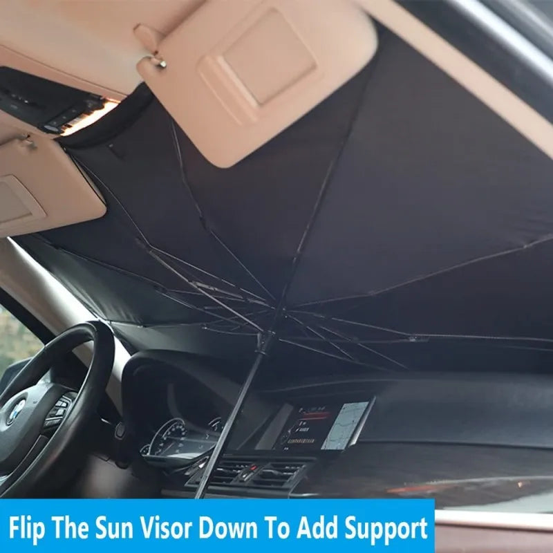 Car Front Windshield Sunshade Umbrella Summer Sun Protection Parasol  Car Sun Visor Cover Sunshade Car Interior Cooling Supplies