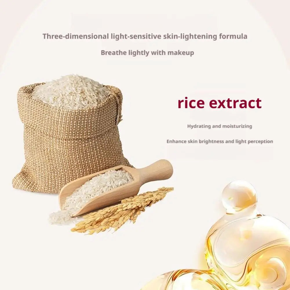 Rice Watery Tone Up Cream 50g SPF50+ Hydrating Primer Even Skin Tone BB Cream Refreshing Smooth Daily Base for Dull Skin Care