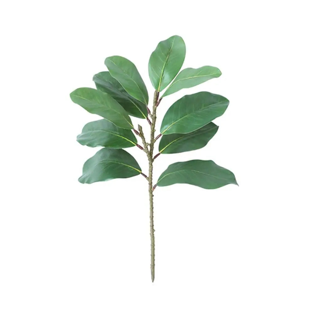 57cm Artificial Magnolia Leaves Rubber Plants Leaves Simulated Plant Branch DIY Floral Arrangement Faux Plants Home Decoration