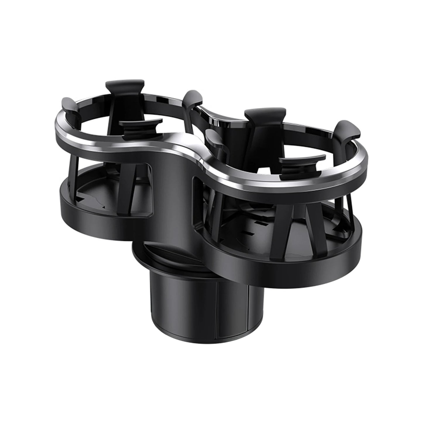 Double Car Cup Holder Expander Durable ABS 2-in-1 Beverage Organizer for SUV Truck Universal Fit Space Saving Accessories