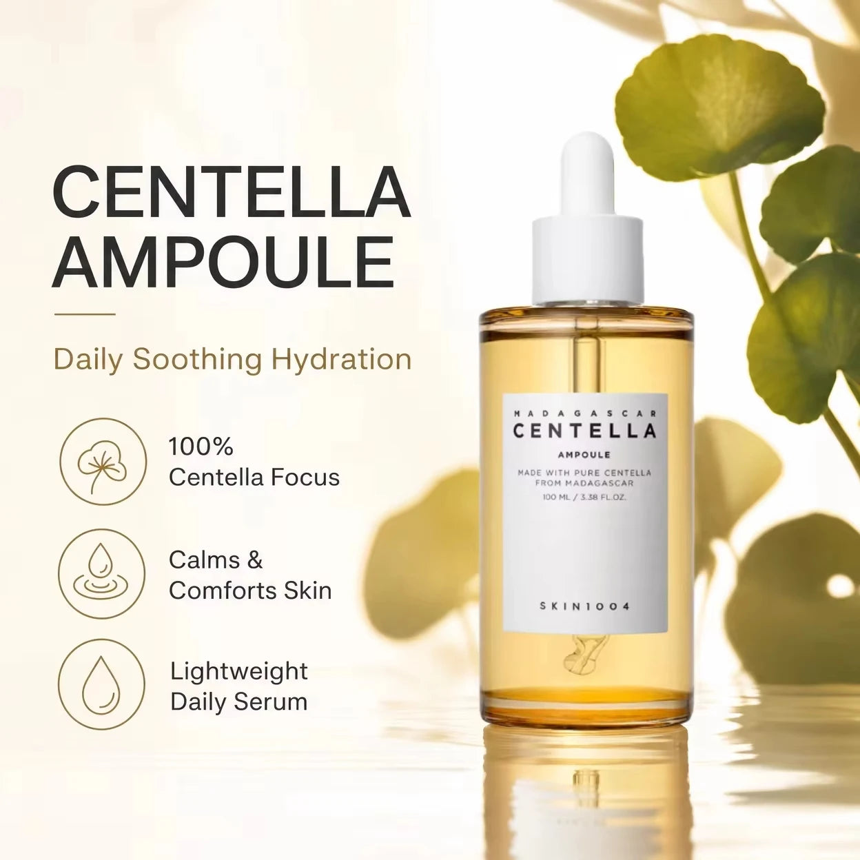SKIN1004 Korean Centella Ampoule Series,Poremizing Fresh,Brightening,Intensive Ampoule Face Pore Care Soothing Serum Skincare