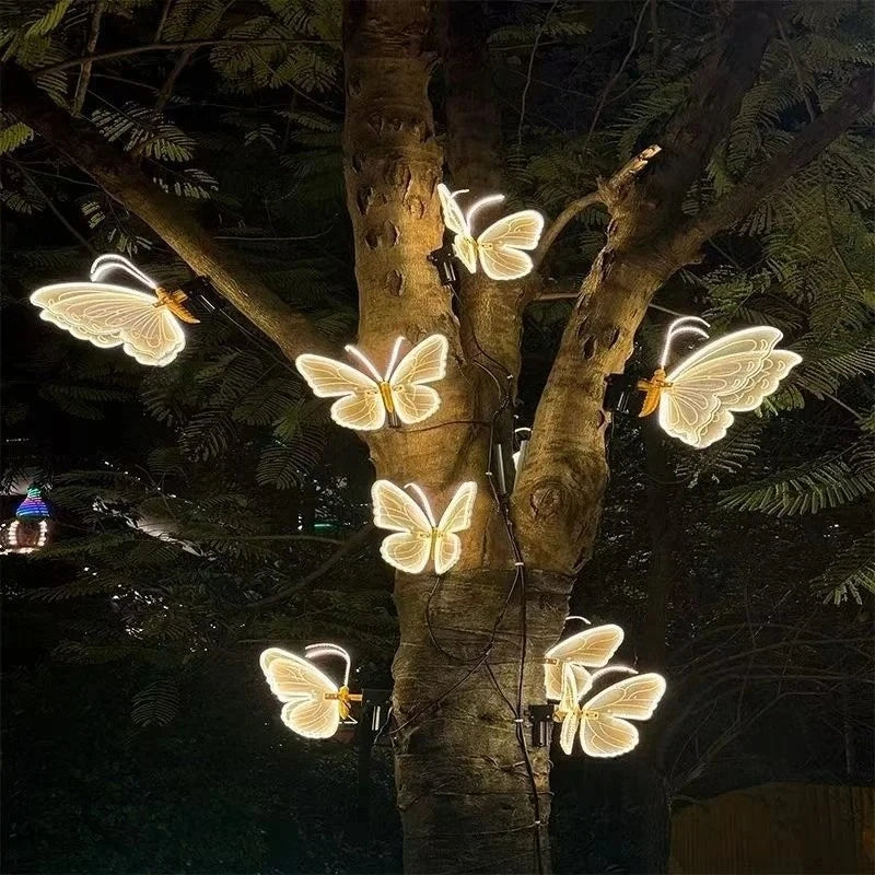 Butterfly Lights LED Butterflies with Movement Dynamic Static Butterfly Lights for Outdoor Wedding Party Christmas Decorations