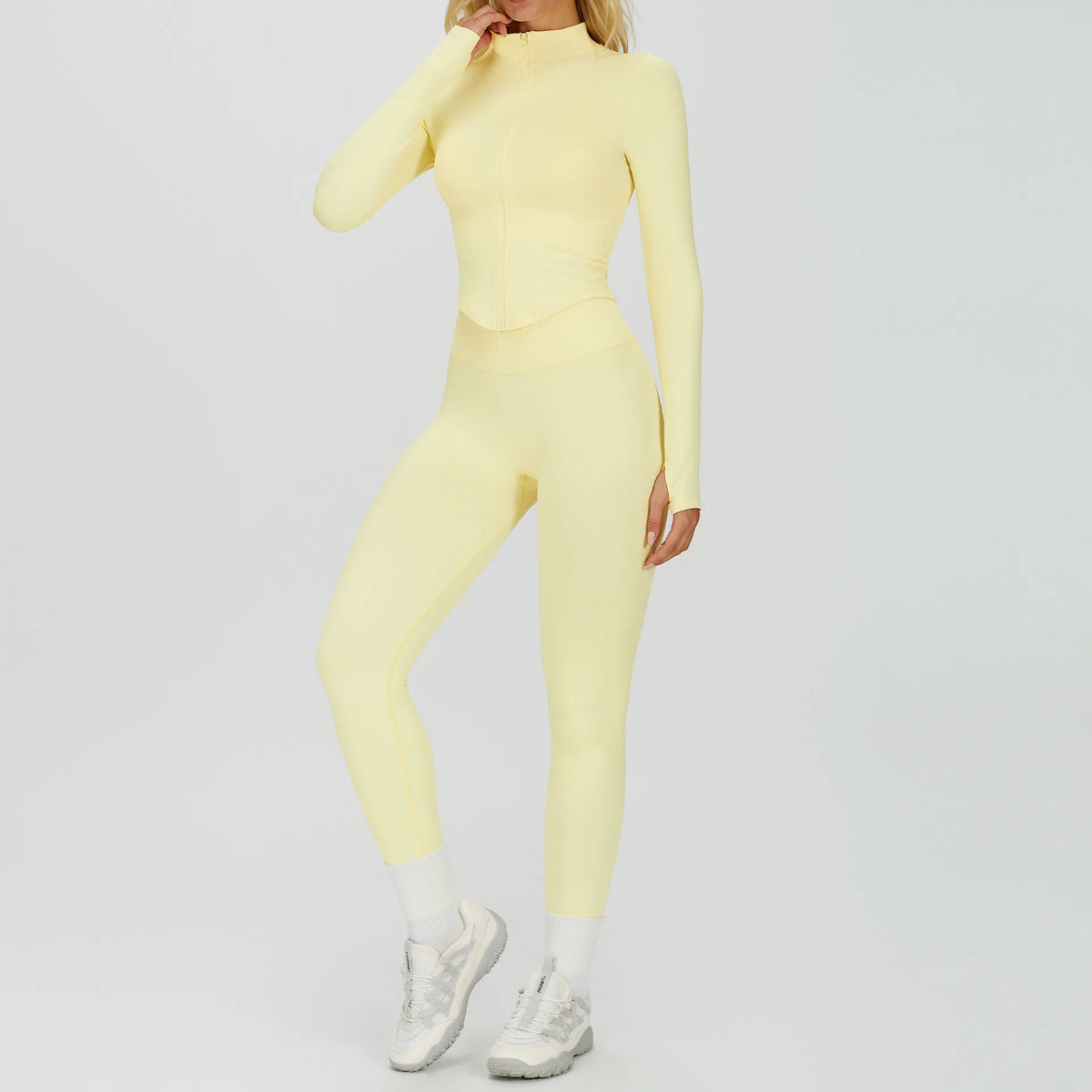 2/3PCS Seamless Yoga Set Gym Workout Athletic Wear Women Legging Fitness Bra Crop Top Long Sleeve Sports Shorts Activewear XP272