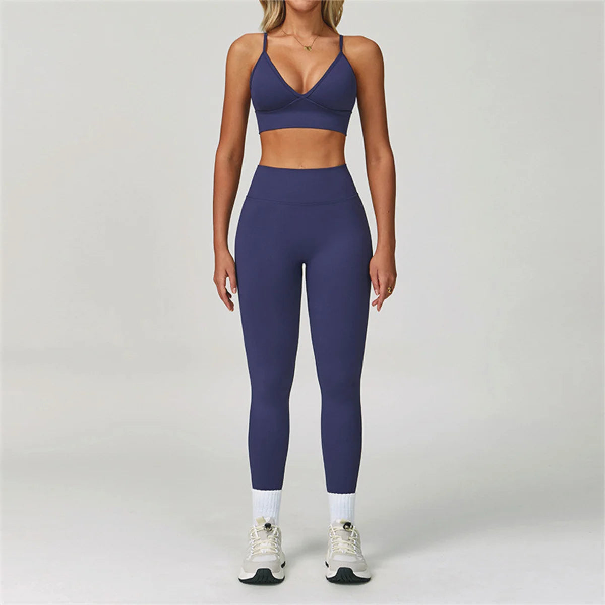 2/3PCS Seamless Yoga Set Gym Workout Athletic Wear Women Legging Fitness Bra Crop Top Long Sleeve Sports Shorts Activewear XP272