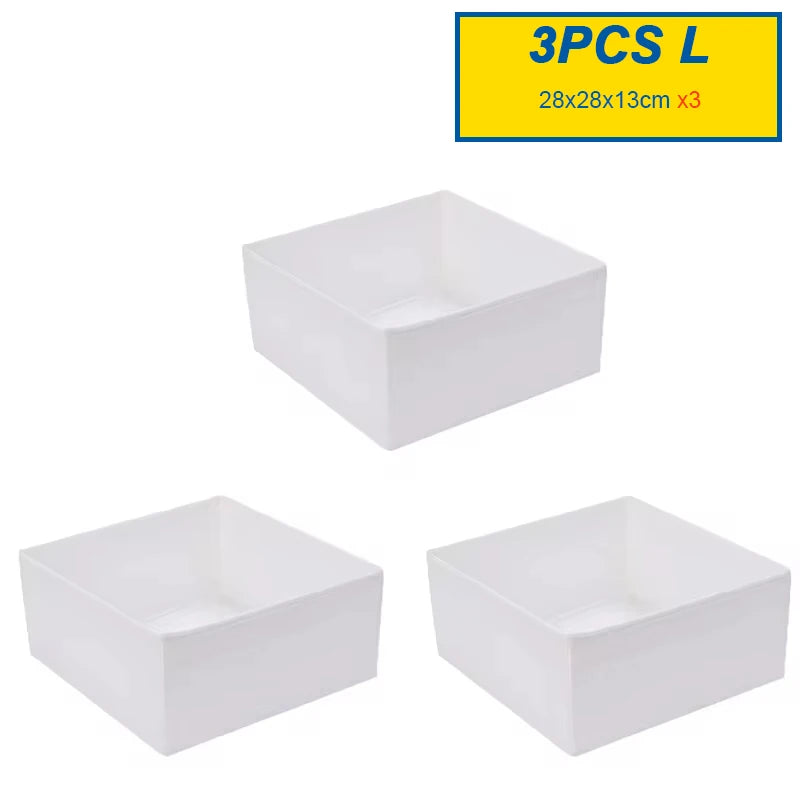Foldable Drawer Organizers Oxford Underwear Storage Box Bra Socks Wardrobe Storage Containers Closet Jeans Storage Organizer