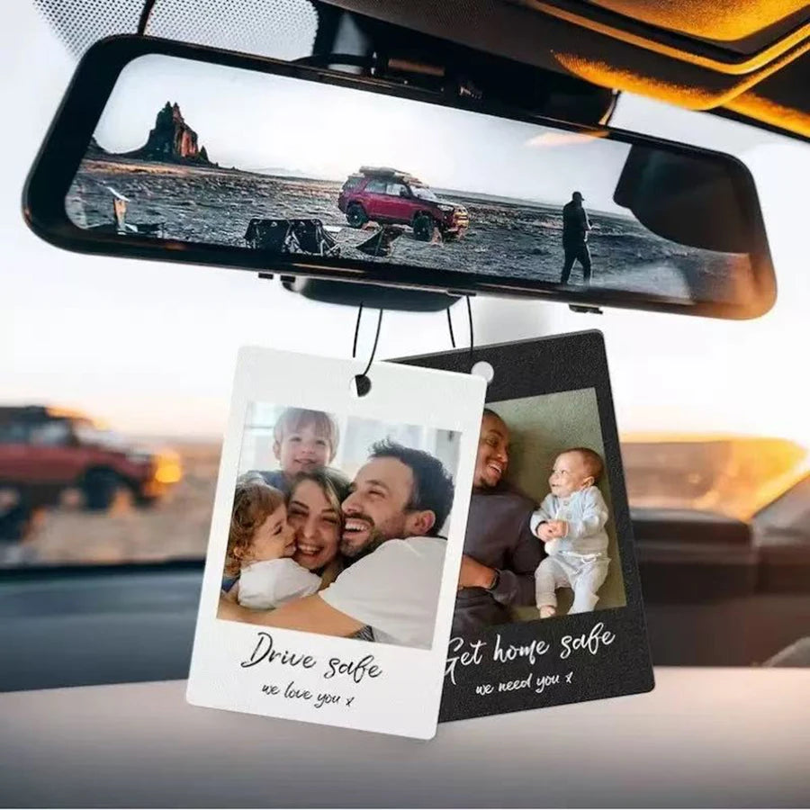 Custom Acrylic Car Pendants, Personalized Car Accessories, Customized Photo Ornaments, Custom Couple Photos, Hanging Ornaments