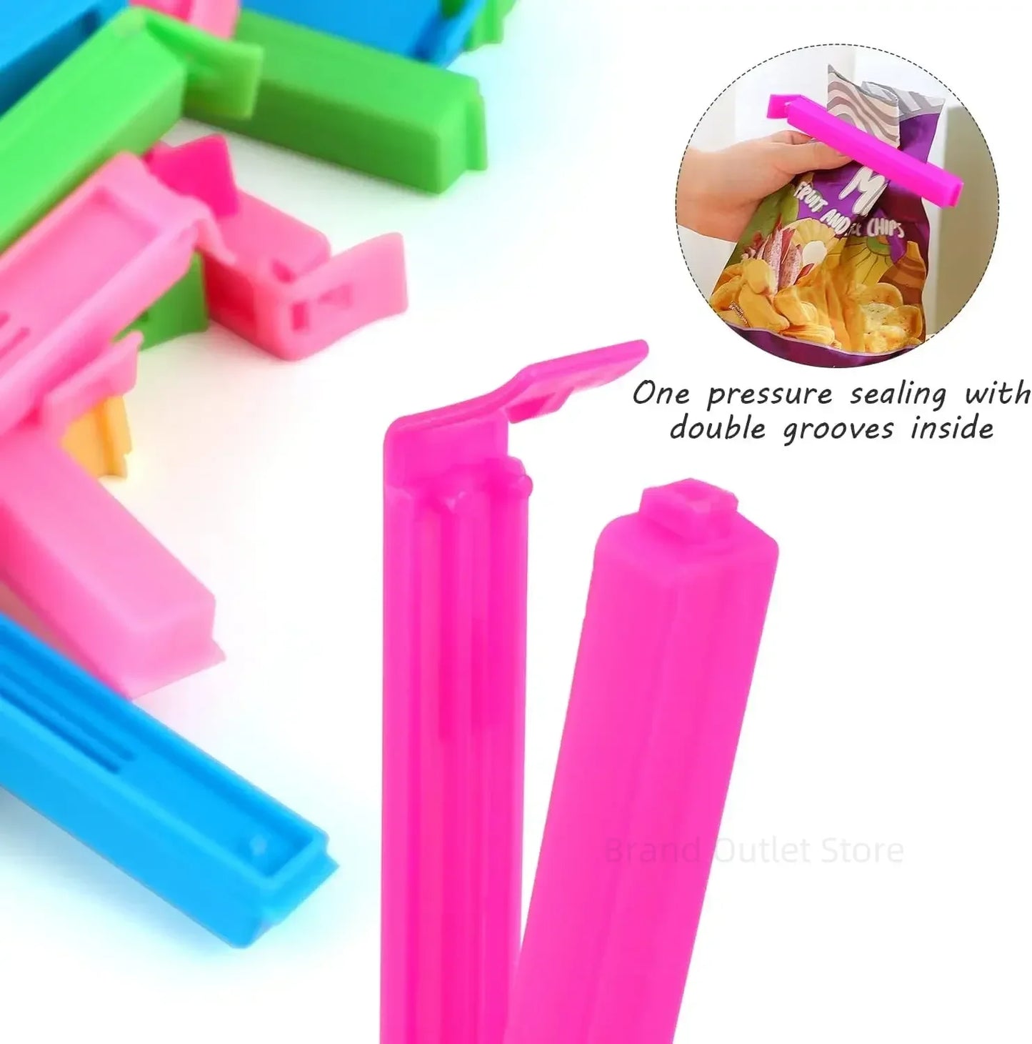 5/20PCS Portable Kitchen Storage Food Snack Seal Sealing Bag Clips Sealer Clamp Plastic Tool Kitchen Accessories Food Bag Clips