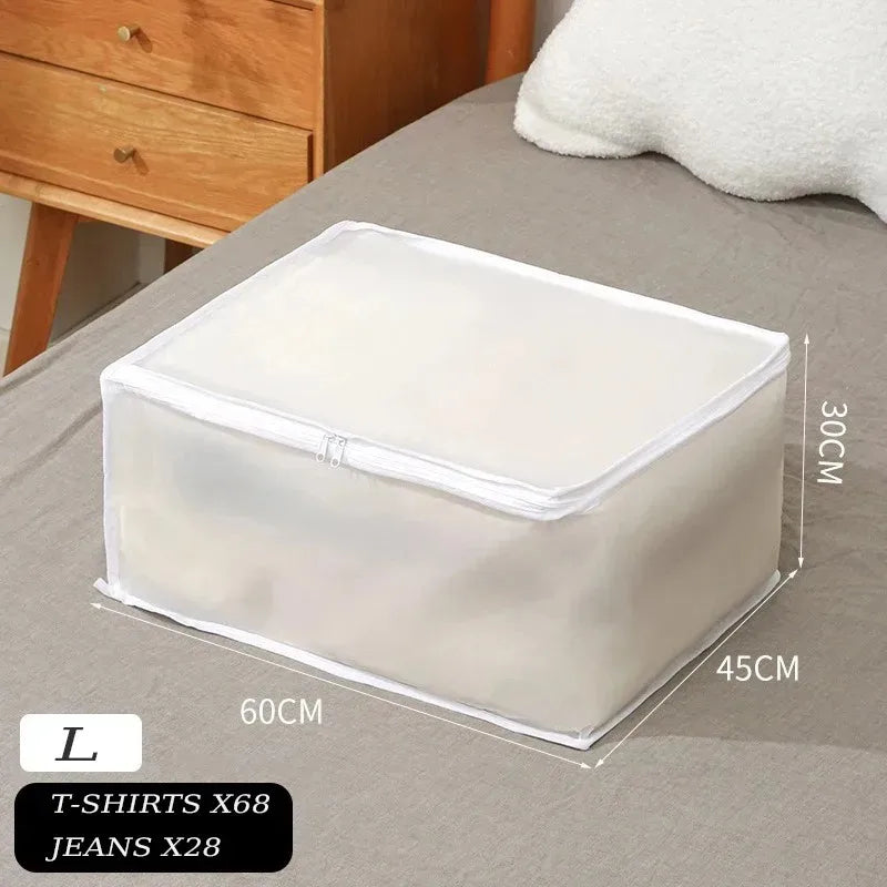 1-2Pcs Underbed Storage Bag Foldable Large Capacity Waterproof Dustproof Clothes Quilt Blanket Wardrobe Closet Organizer