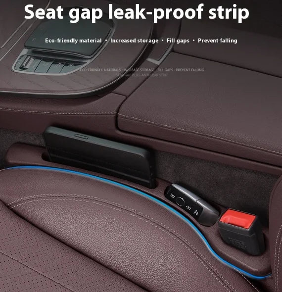 2Pcs Car Seat Gap Filler Organizer PU Universal Car Seat Gap Anti-leak Stopper Strip Slot Seat Gap Storage Organizer Accessories