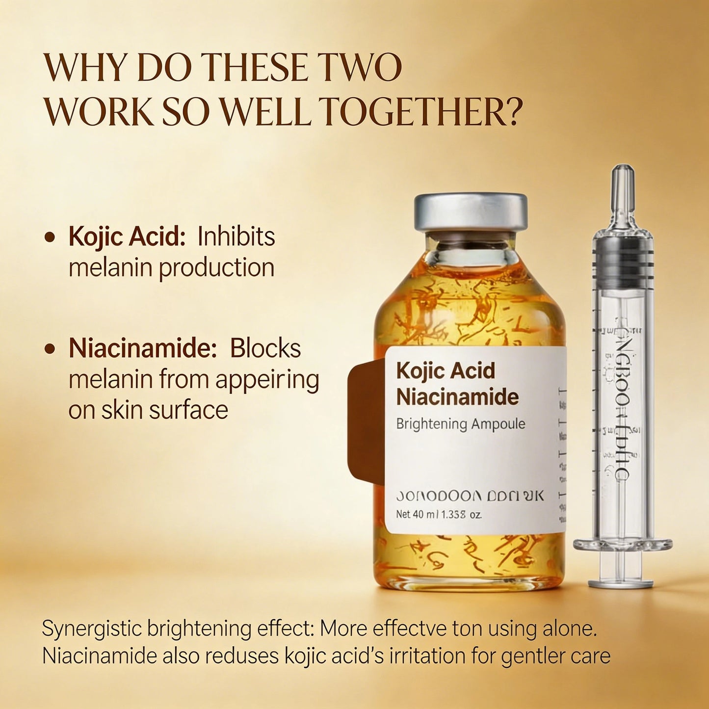 Kojic Acid Niacinamide Facial Serum Hydrating Nourishing Revitalizing Soft Smoothing Improves Dull Complexion Skin Care