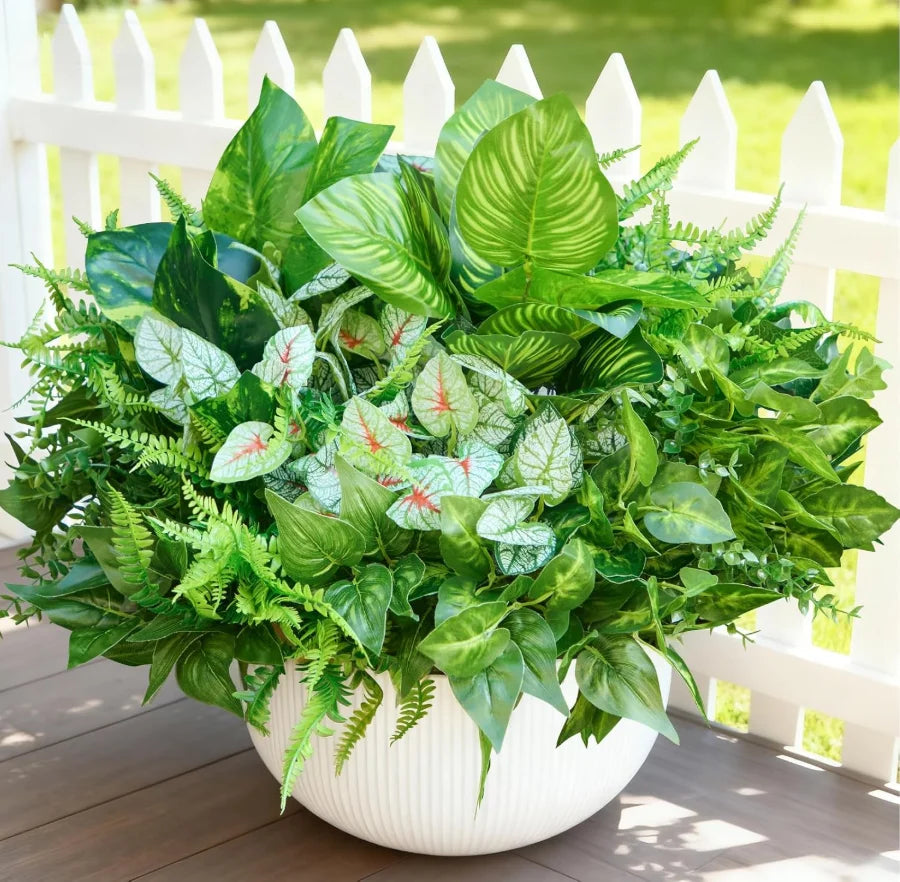 1/3/5pcs Artificial Plant Desktop Decoration Fake Green Plant Accessories Plastic Flowers Outdoor Decoration Wedding