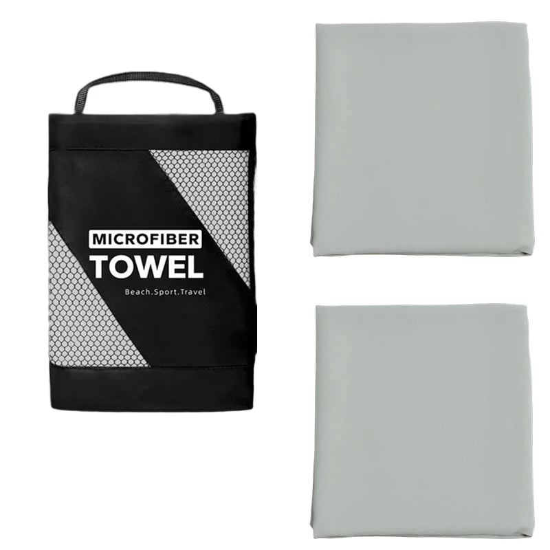 Super Absorbent 2PCS Towel Fast Drying Sports Towel Suitable Swimming Camping Fitness Breathable Durable Travel Essentials