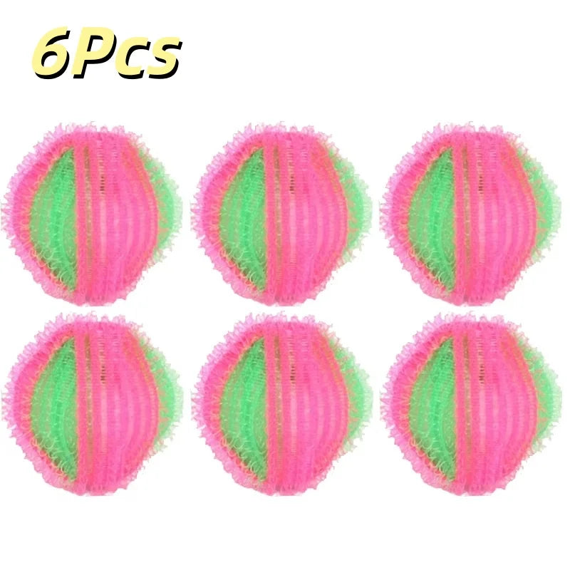 6/12 Pcs Laundry Pet Hair Filter Balls Lint Remover Washing MachineFloating Ball Reusable Nylon Balls Lint Catcher