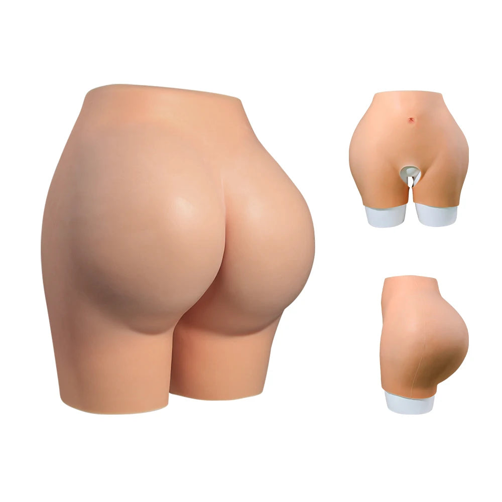 Silicone Fake Big Hips And Buttocks Thickness Pad For Women Realistic Sexy Butt Enhancement Padding Panties Shapewear