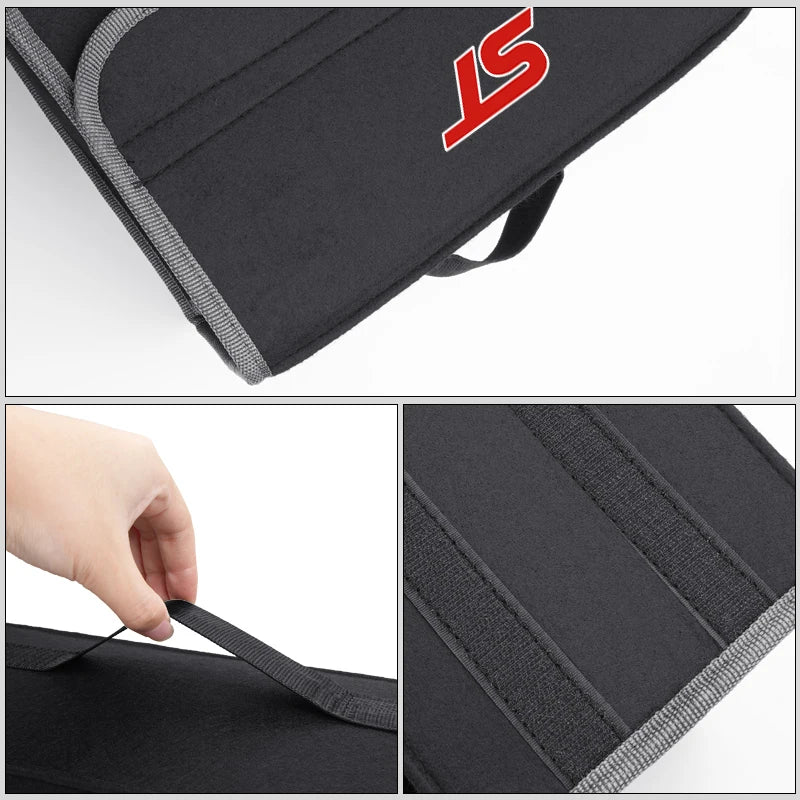 Car Trunk Storage Box Organizer Foldable Stowing Tidying Container Bag For Ford MK2 ST Racing Performance Explorer Focus