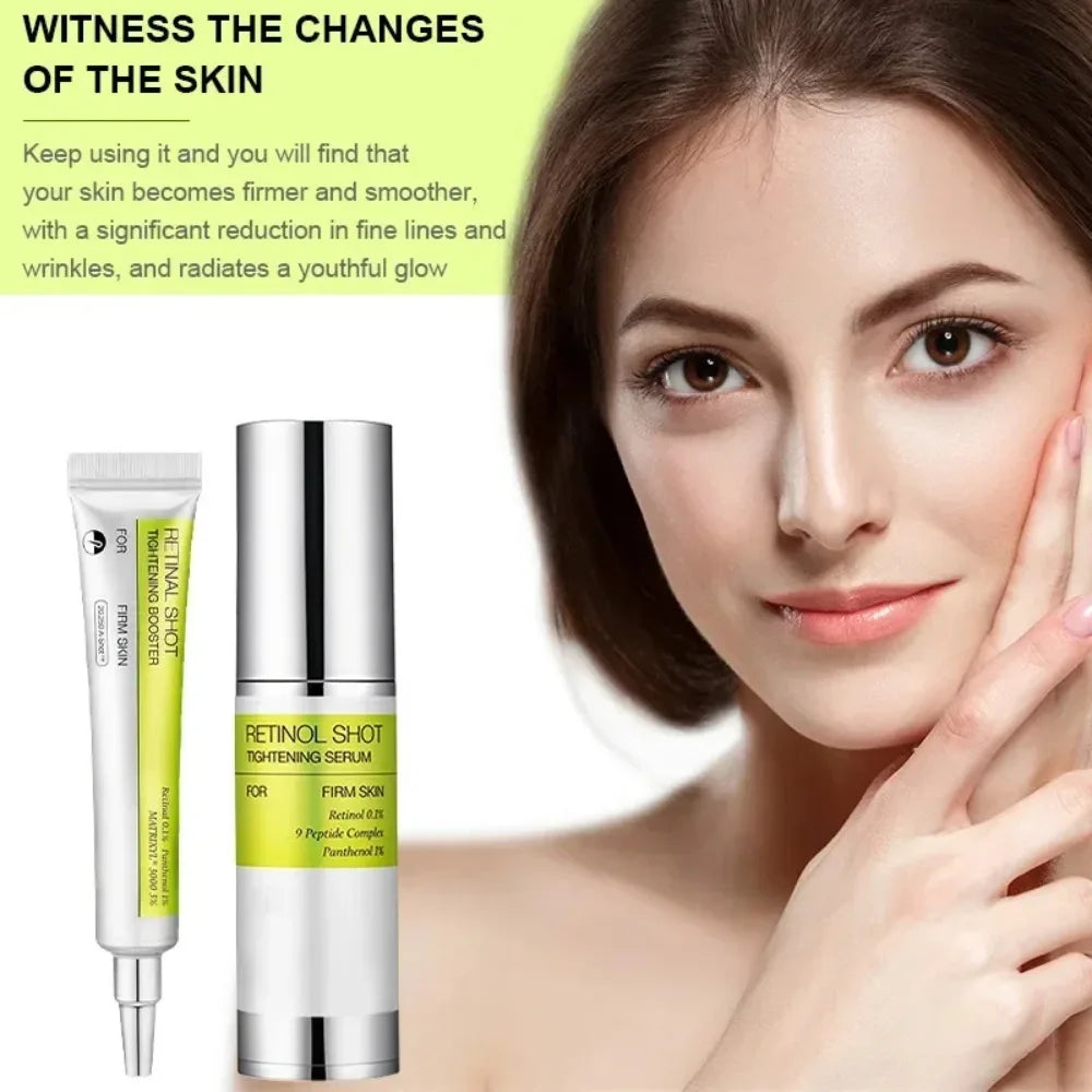 Retinol Shot Anti-Wrinkle Face Serum: Tightening Lifting, Fades Fine Lines, Shrinks Pores, Moisturizing Firming Skin Care 2025