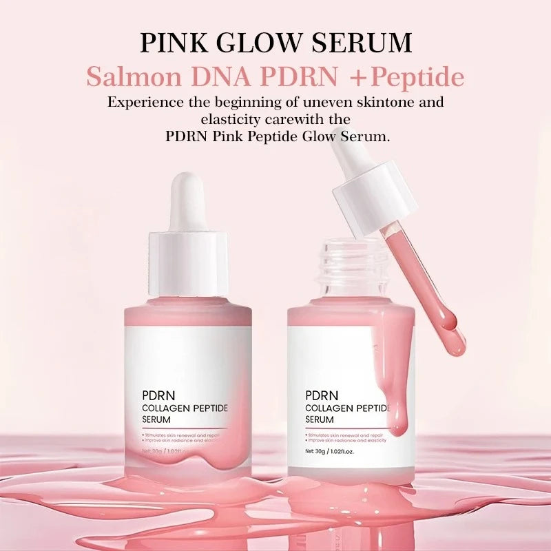 Salmon PDRN Collagen Peptide Facial Serum for Dull Skin - Boosts Elasticity Skin Renewal Repair Korean Beauty Product