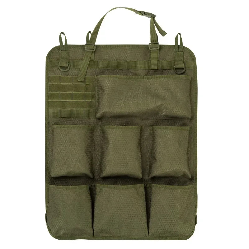 Seat Back Storage Bag Car Seat Storage Organizer Tactical Camo Hanging Bags Car Stowing Tidying Pocket Interior Accessories