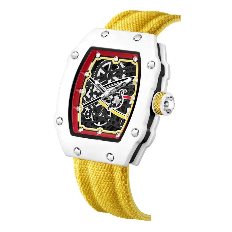 New Ultra Slim Barrel Shaped Best Selling Fashionable Men's Quartz Watch Men's Brand Luxury Quartz Fake Mechanical