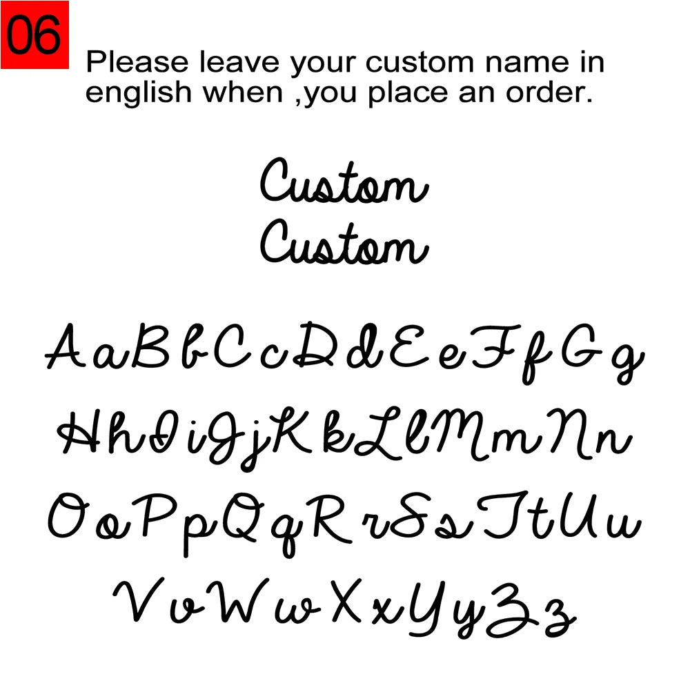 How to purchase custom cufflinks?  Choose your preferred font and color, and note the letters you want to customizethanks！