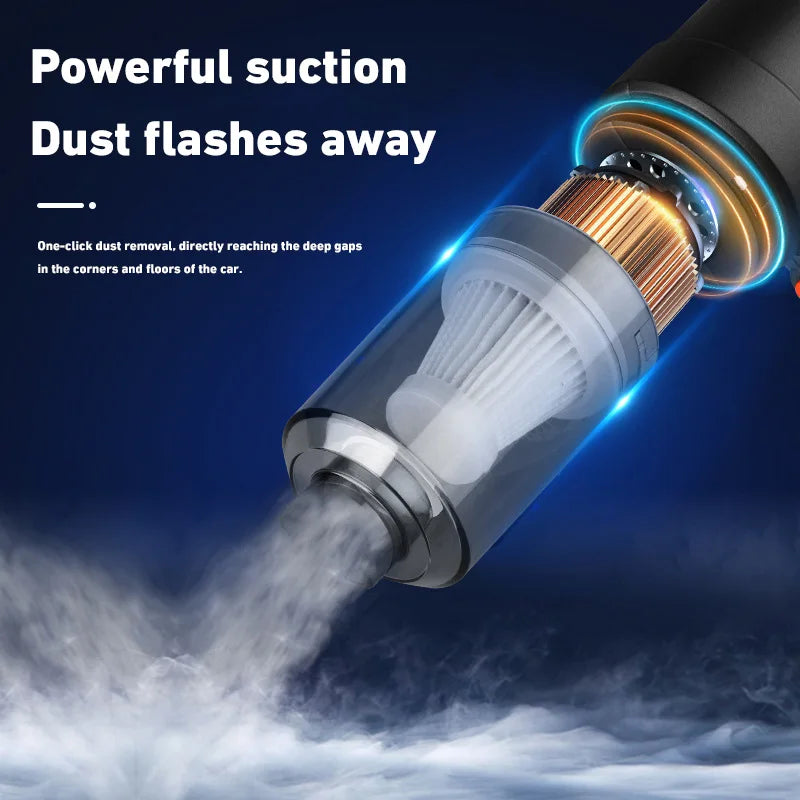 690000Pa Wireless Car Vacuum Cleaner 120W 1200mAh High-power Vacuum Cordless Handheld Auto Portabale Vacuum Cleaner 2026