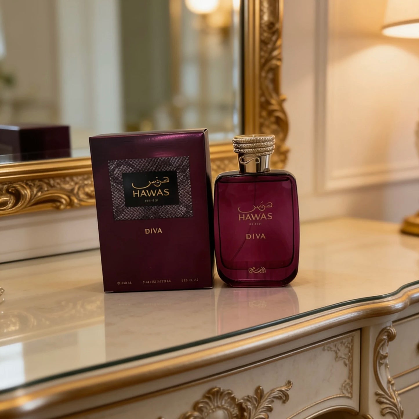 Hawas Diva Eau de Parfum Spray for Women 3.4 Oz Original Arab Perfumes Lasting Floral Oriental Pheromones Cologne 100 ML