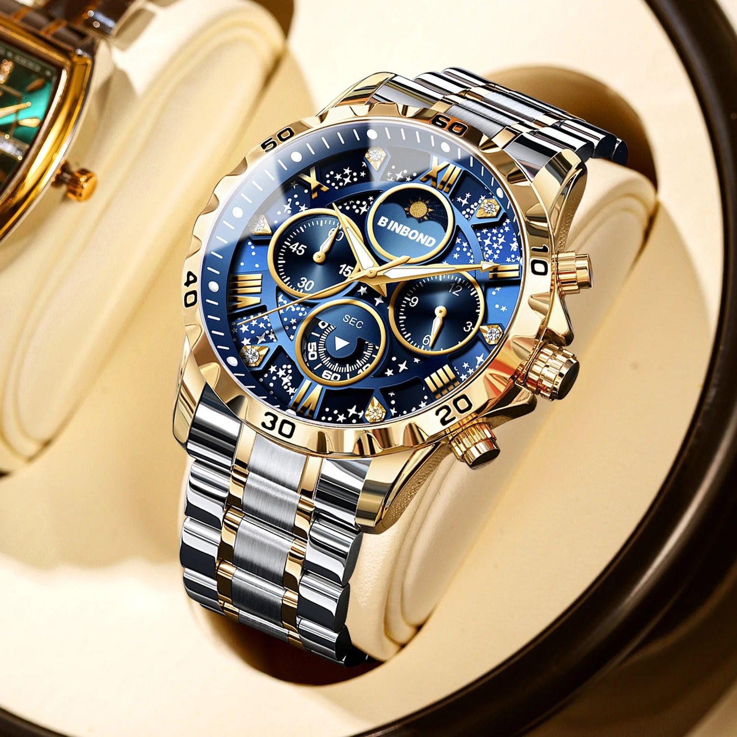 2026 Men Watch Light Luxury Business Steel Belt