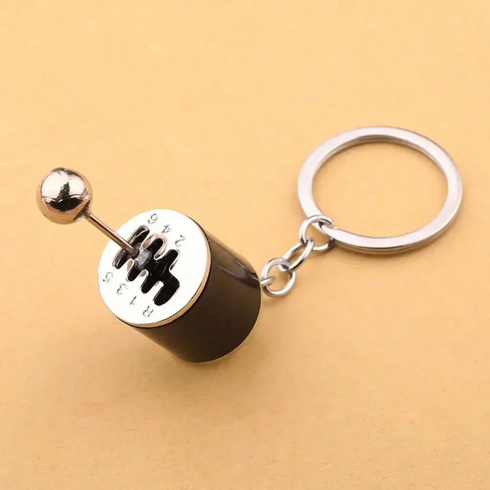 Metal Keyrings Creative Car Transmission Pendant Gear Lever Manual Gear Lever Automatic Keychain Car Styling Accessory