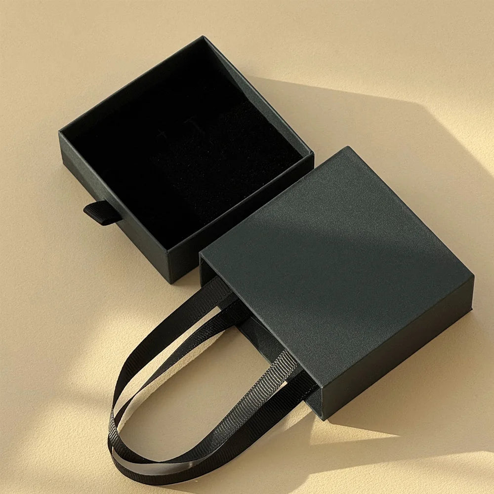 Personailzed Handheld Drawer Jewelry Box Earrings Ring Pendant Bracelet Necklace Storage Display Case Portable Jewelry Packaging