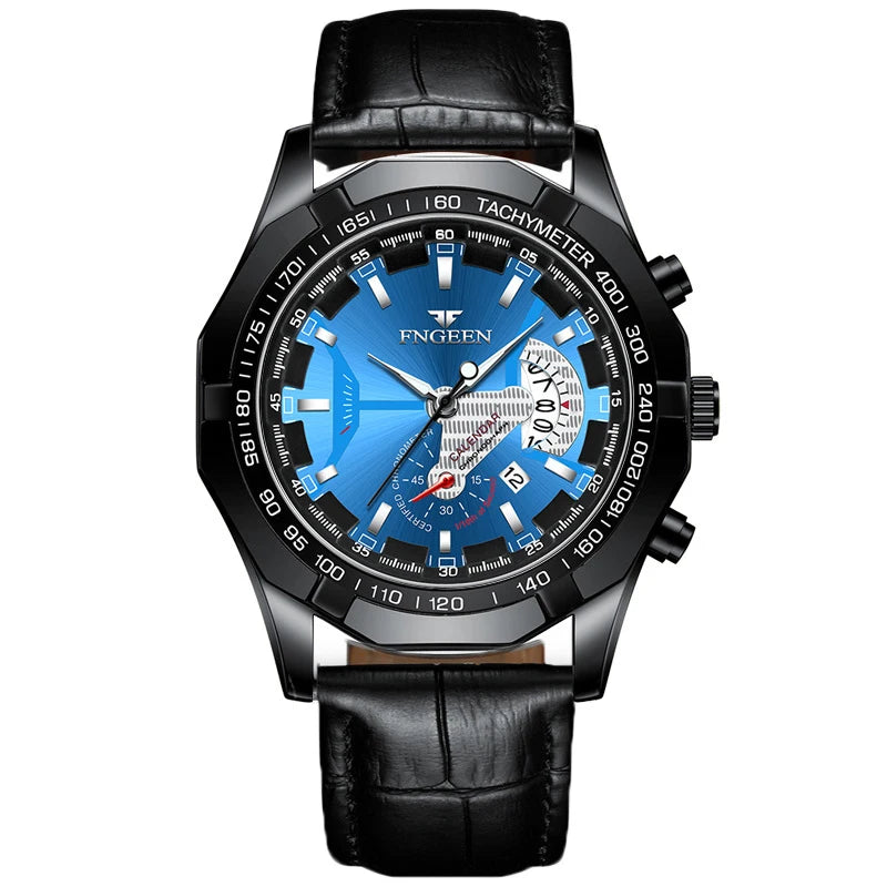 BINBOND Luxury Quartz Wristwatches For Men Luminous Waterproof Auto Date Men's Watch Stainless Steel Reloj Free Ship